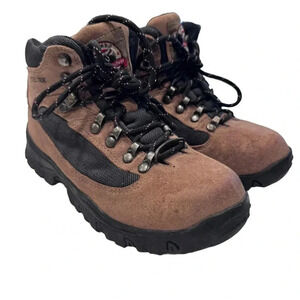 Brahma Steel Toe Safety Slip Resistant Women’s Sz. 7 1/2 Leather Work Boots